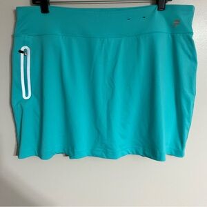 Women’s Fila Sport Tennis Skort Turquoise Teal Size XL